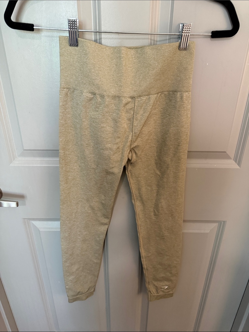 Gymshark High-Waist Kids Leggings in Light Beige
